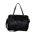 Closeout Deal Black Genuine Cow Leather Duffle Bag - Sticky add to cart bar