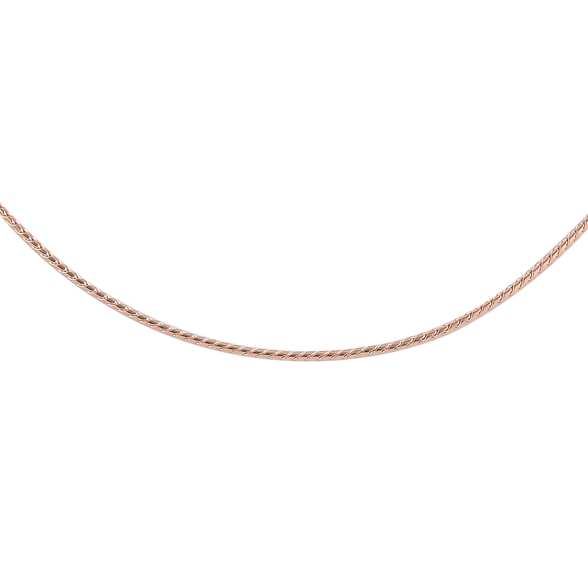 14K RG Over Sterling Silver Bolo Necklace 24 Inches 3.40 Grams