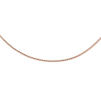14K RG Over Sterling Silver Bolo Necklace 24 Inches 3.40 Grams