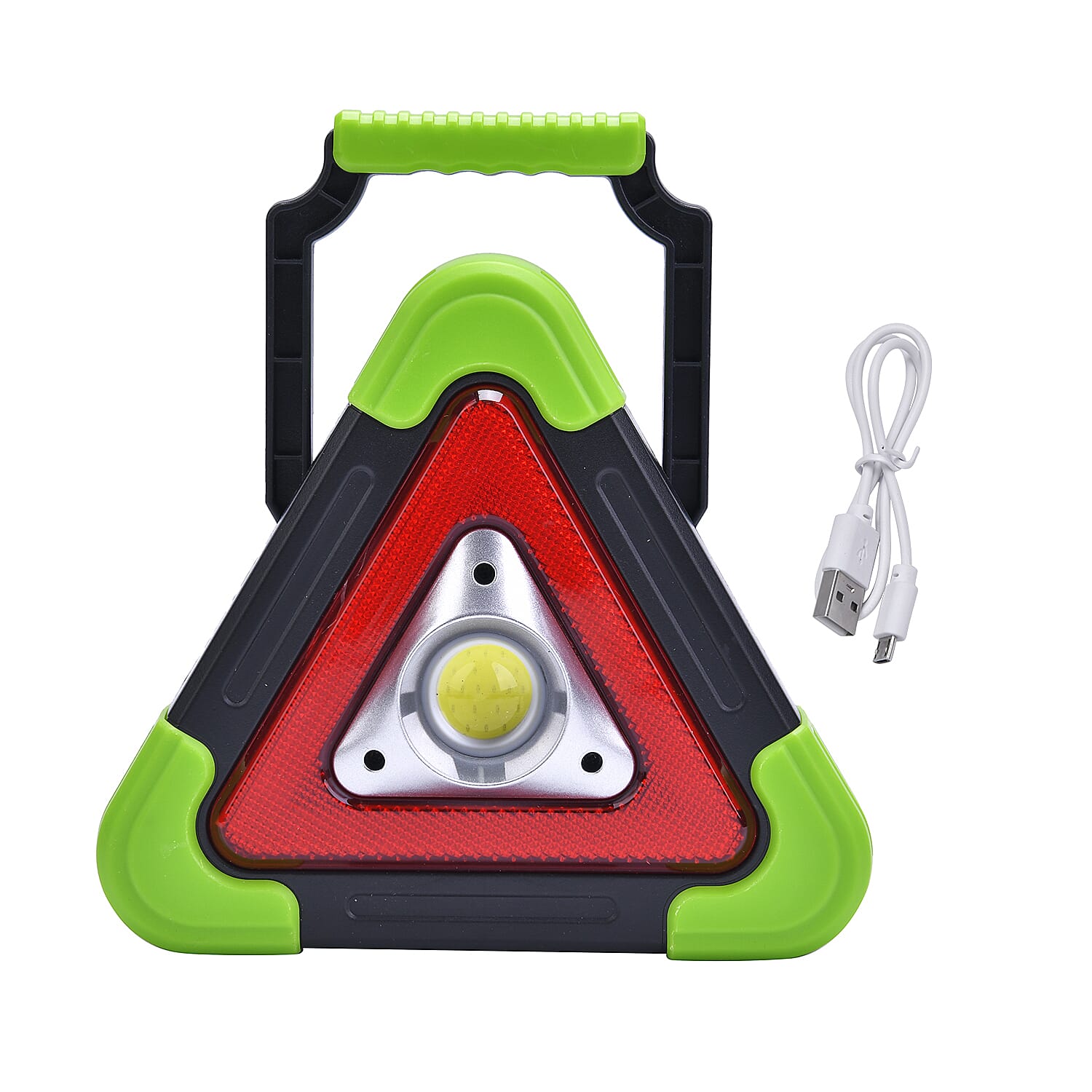 Green USB Triangle Flash Light (6.69"x7.28"x1.57")