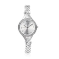 STRADA Austrian Crystal Japanese Movement Watch with Silvertone Strap (30.20mm) (6.50-8.00 Inches) - Sticky add to cart bar