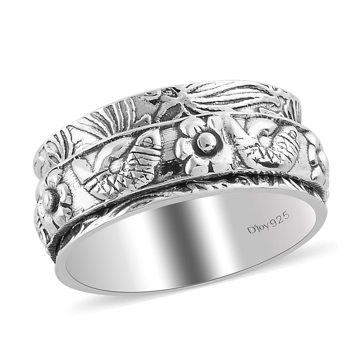 Sterling Silver Band Ring (Size 10.0) (6.50 g)