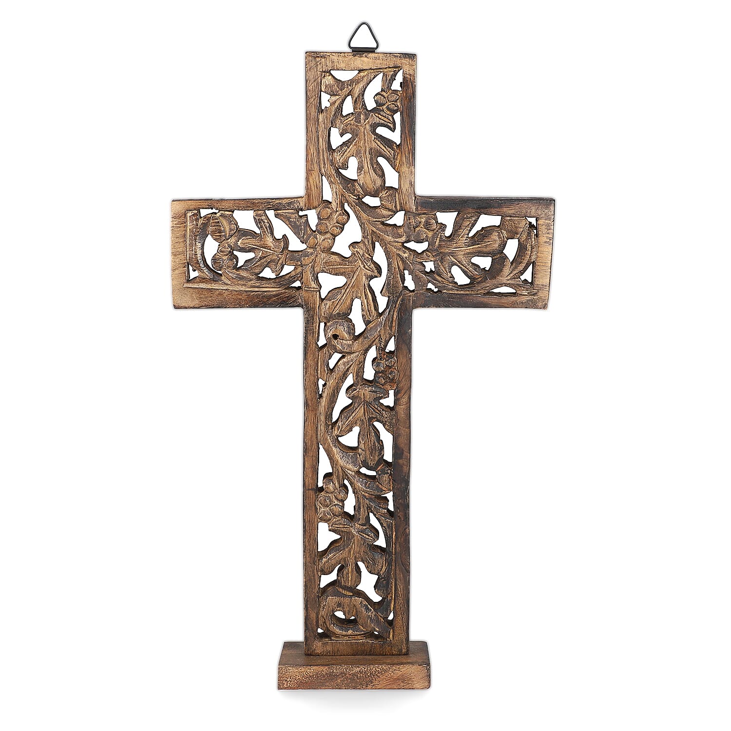 Wooden Carved Cross for decor
