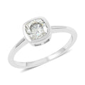 Moissanite Solitaire Ring in Platinum Over Sterling Silver 1.00 ctw 1.00 ctw - Sticky add to cart bar