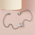 Moissanite Bracelet in Platinum Over Sterling Silver (10.50 In) 1.00 ctw - Sticky add to cart bar
