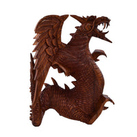 Wooden Dragon Sculpture (11.81"x4.72"x9.84")