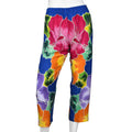 Handpainted Blue with Multi Color Floral Print Pajamas Pant - M - Sticky add to cart bar