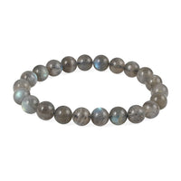 Malagasy Labradorite Beaded Stretch Bracelet 125.00 ctw