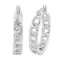 Austrian Crystal Link Hoop Earrings in Stainless Steel - Sticky add to cart bar