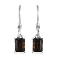 Brazilian Smoky Quartz Earrings in Sterling Silver 1.85 ctw - Sticky add to cart bar