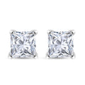 Brilliant Cut Moissanite Stud Earrings in Platinum Over Sterling Silver 2.35 ctw - Sticky add to cart bar