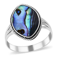 Abalone Shell Ring in Sterling Silver