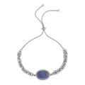 Lapis Lazuli Bolo Bracelet in Stainless Steel - Sticky add to cart bar