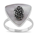 Mother Of Pearl Ring in Sterling Silver - Sticky add to cart bar