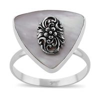 Mother Of Pearl Ring in Sterling Silver