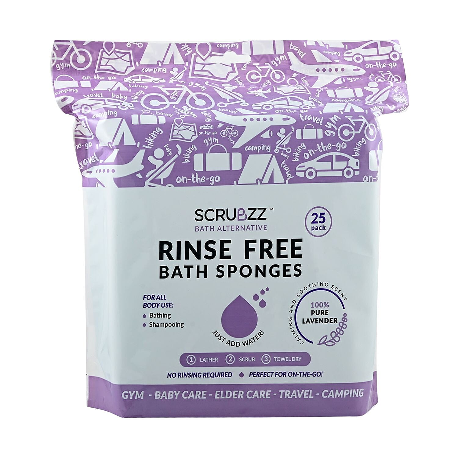 Scrubzz Bath Sponges Regular (25 Packs)