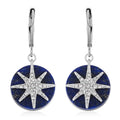 Lapis Lazuli Earrings in Stainless Steel 2.00 ctw - Sticky add to cart bar