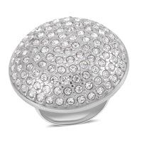Austrian Crystal Ring in Stainless Steel