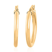 14K Yellow Gold Hoop Earrings 1.90 Grams