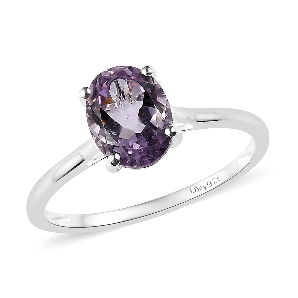 Brazilian Green Gold Quartz Solitaire Ring in Sterling Silver (Size 10.0) 1.65 ctw