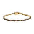 Multi Diamond Tennis Bracelet in Vermeil Yellow Gold Over Sterling Silver (7.25 In) 5.00 ctw - Sticky add to cart bar
