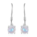 Kuisa Rainbow Moonstone Earrings in Sterling Silver 2.50 ctw - Sticky add to cart bar