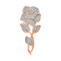 Diamond Accent Rose Pendant in 14K Yellow Gold Over Sterling Silver - Sticky add to cart bar