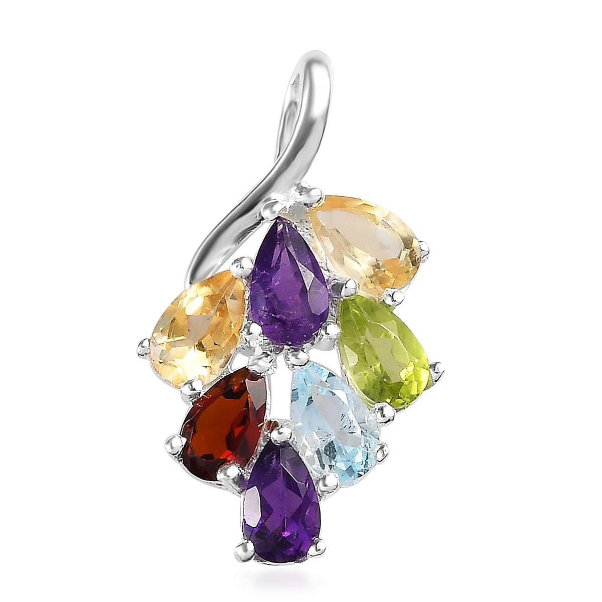 Amethyst Pendant in Sterling Silver 1.40 ctw