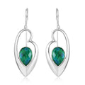 Sajen Silver Quartz Doublet Rainbow Caribbean Earrings in Platinum Over Sterling Silver 7.25 ctw - Sticky add to cart bar