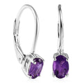 Mozambique Garnet Lever Back Earrings in Sterling Silver 0.85 ctw - Sticky add to cart bar