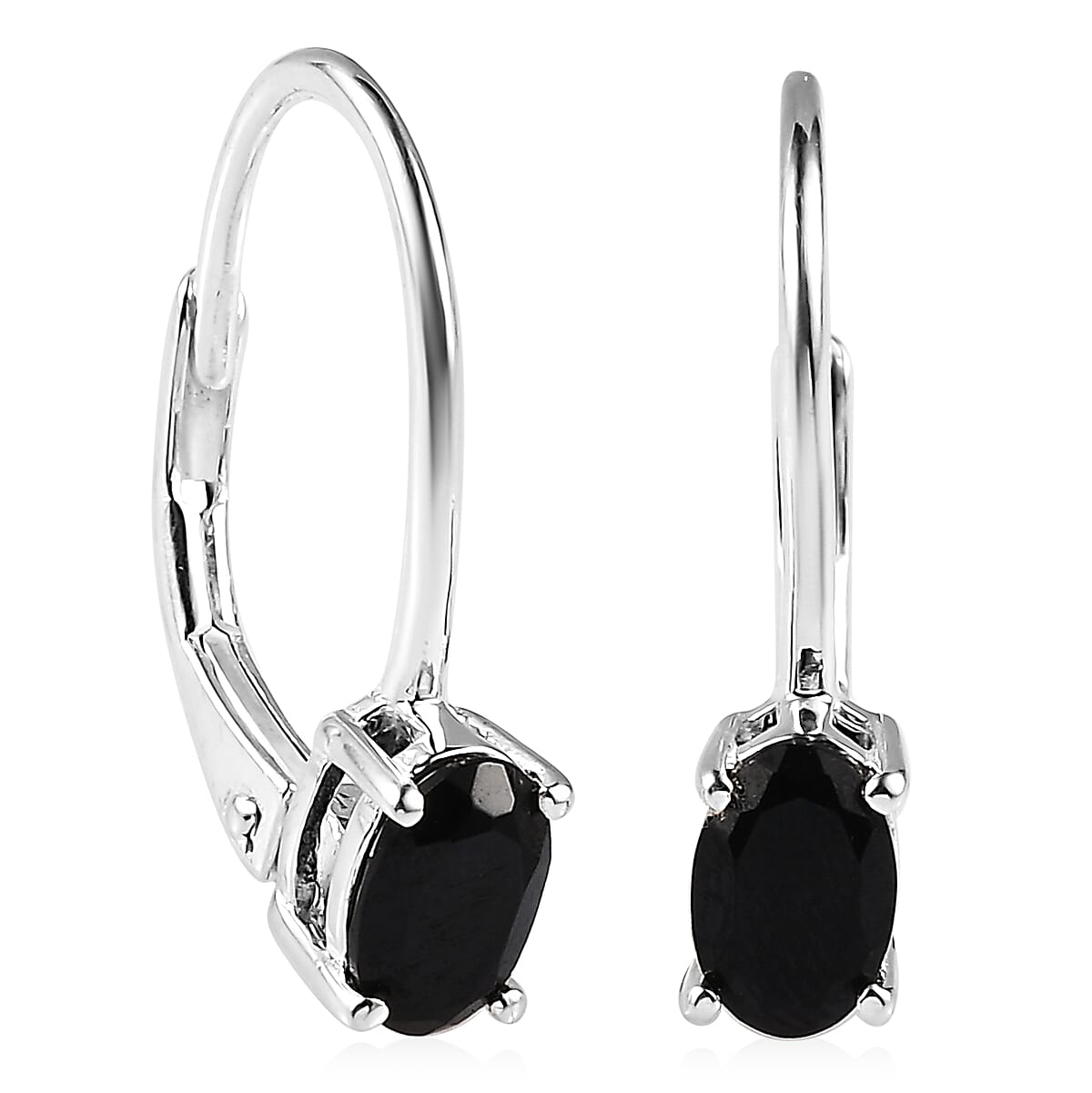 Mozambique Garnet Lever Back Earrings in Sterling Silver 0.85 ctw