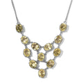 Ouro Verde Quartz Necklace 18-20 Inches in Platinum Over Sterling Silver 29.00 ctw - Sticky add to cart bar