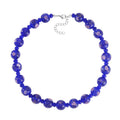 Blue Color Murano Glass and Blue Glass Beaded Necklace 20-22 Inches - Sticky add to cart bar