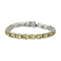 Ouro Verde Quartz Tennis Bracelet in Platinum Over Sterling Silver (6.50 In) 25.90 ctw - Sticky add to cart bar