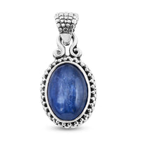 Bali Legacy Himalayan Kyanite Pendant in Sterling Silver 6.50 ctw