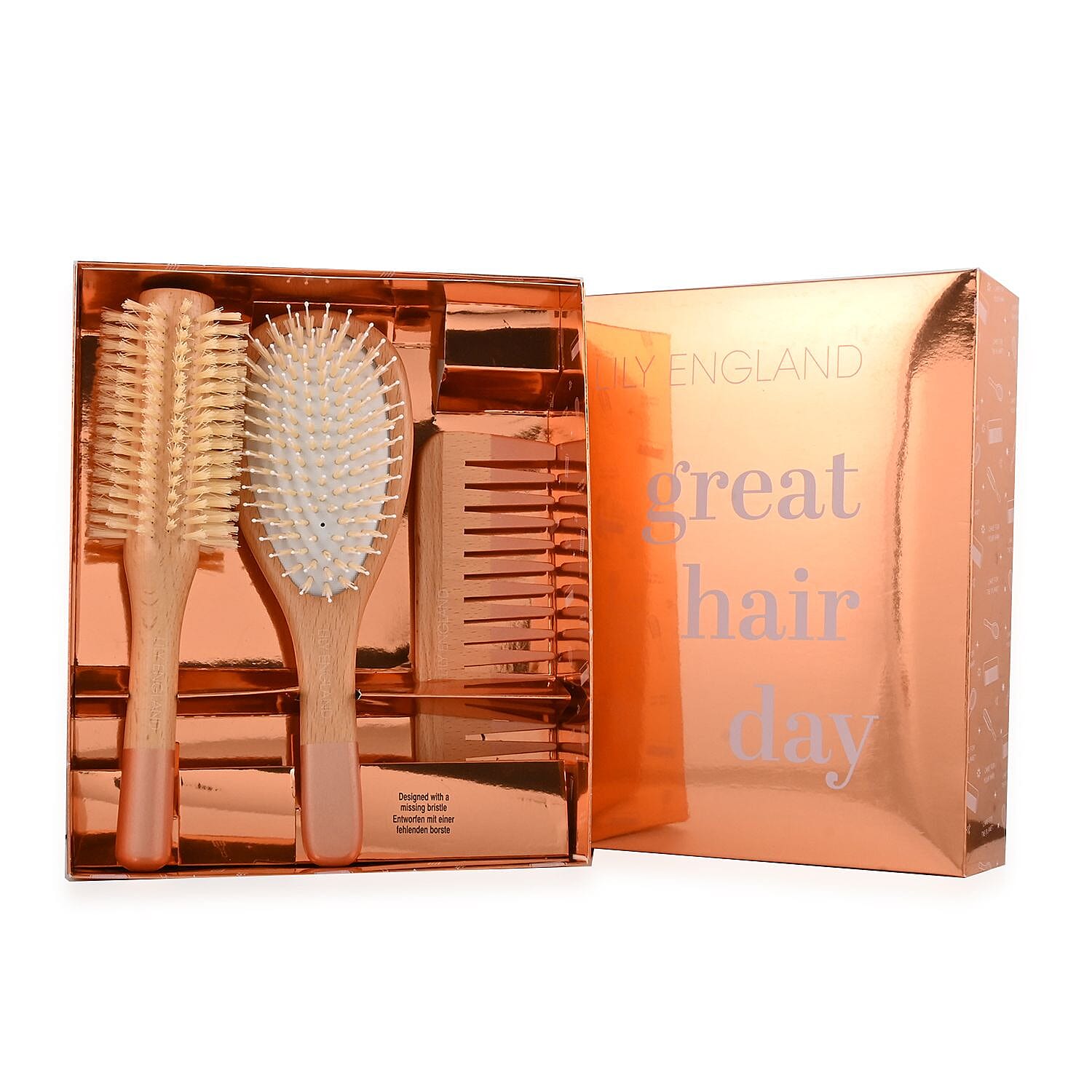 Buy Closeout Lily England Wooden Hair Tool Trio Set at ShopLC.