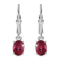Brazilian Pink Petalite Lever Back Earrings in Platinum Over Sterling Silver 1.85 ctw - Sticky add to cart bar