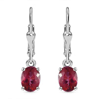 Brazilian Pink Petalite Lever Back Earrings in Platinum Over Sterling Silver 1.85 ctw