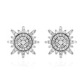 Diamond Stud Earrings in Platinum Over Sterling Silver 0.60 ctw - Sticky add to cart bar