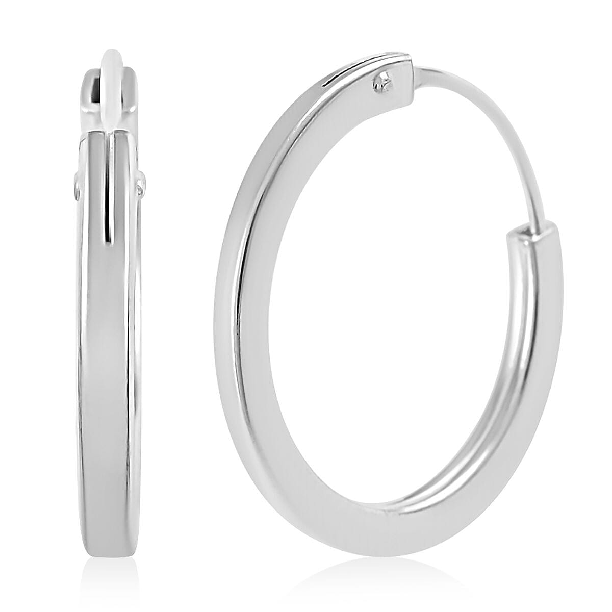 Sterling Silver Hoop Earrings 1.80 Grams