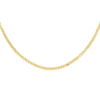10K Yellow Gold 2.60mm Palma Necklace (18 Inches) 7.75 Grams