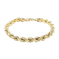 10K Yellow Gold 2.1mm Rope Bracelet (7.00 In) - Sticky add to cart bar