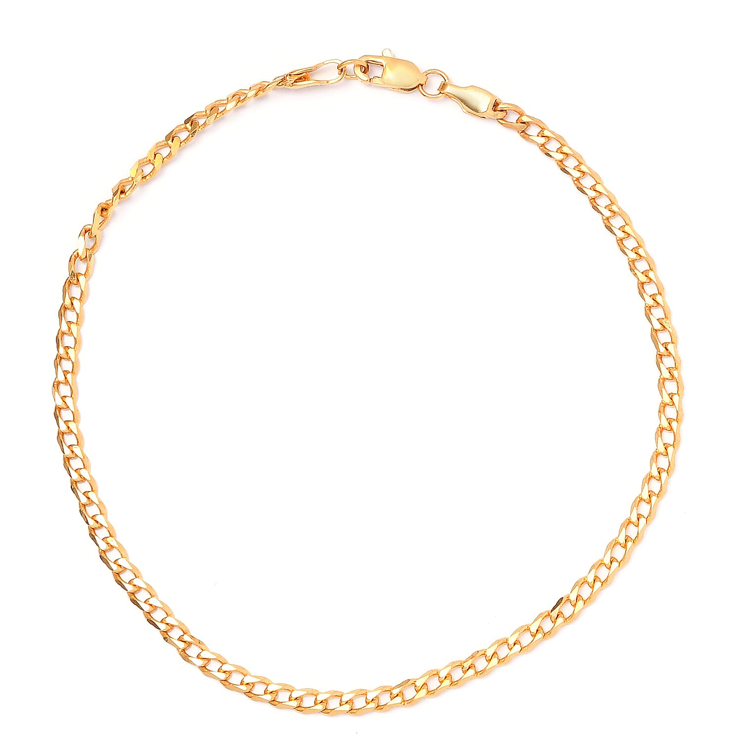 10K Yellow Gold 2.5mm Curb Bracelet (6.00 In)