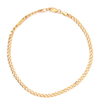 10K Yellow Gold 2.5mm Curb Bracelet (6.00 In)