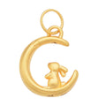24K Yellow Gold Rabbit on the Moon Pendant - Sticky add to cart bar