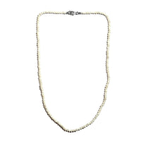 Beaded Strand Necklace (20 Inches) in Platinum Over Sterling Silver 30.10 ctw