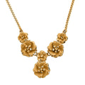 22K Yellow Gold Floral Necklace 20 Inches 9.95 Grams - Sticky add to cart bar