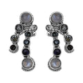 Sajen Silver Rainbow Moonstone and Multi Gemstone Earrings in Sterling Silver 6.70 ctw - Sticky add to cart bar