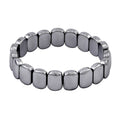 Terahertz Trapezoid Faceted Beaded Stretch Bracelet 150.00 ctw - Sticky add to cart bar