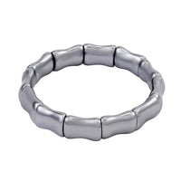 Terahertz Trapezoid Faceted Beaded Stretch Bracelet 150.00 ctw